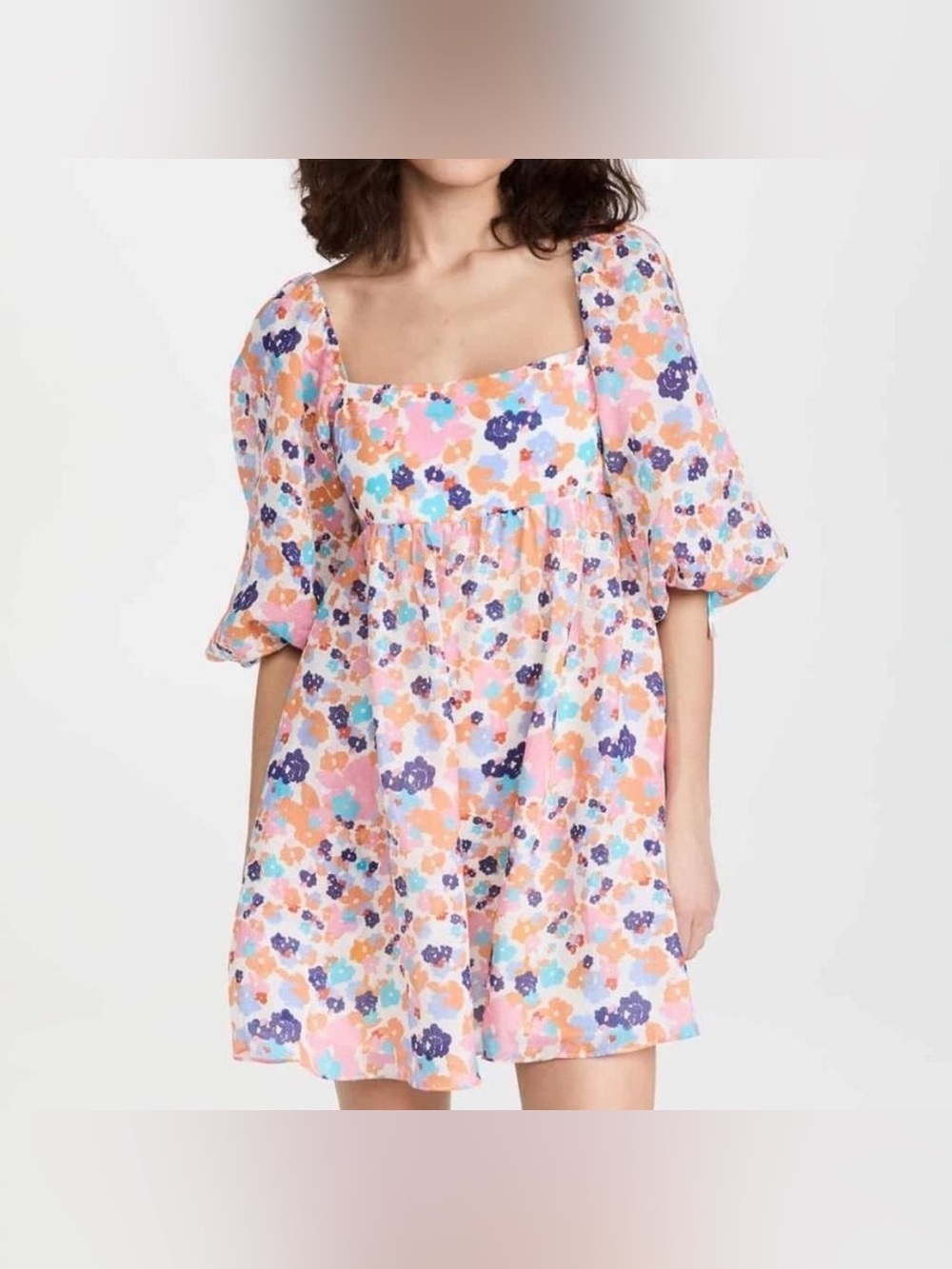 Amanda Uprichard Darling Floral Mini Madagascar Dress S - Picture 13 of 13